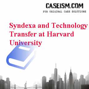 Syndexa and Technology Transfer at Harvard University Case Solution Syndexa and Technology Transfer at Harvard University Case Solution